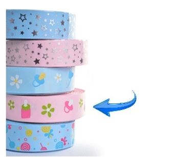 Picture of BABY GIRL CAKE RIBBON H4CM X 1M